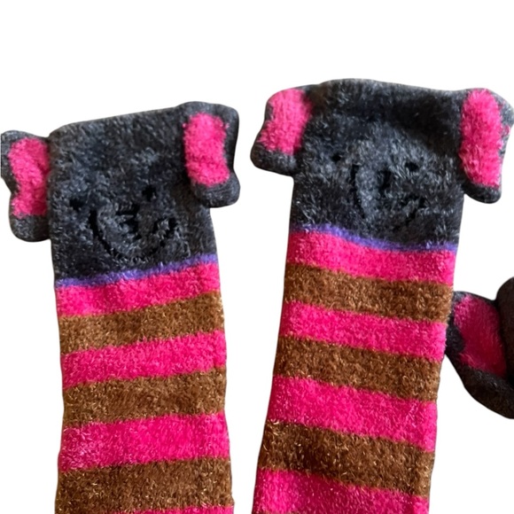 Set of 2 - Striped Elephant Socks for Kids 
 - Pink, Brown, and Purple. NWT - Picture 2 of 4